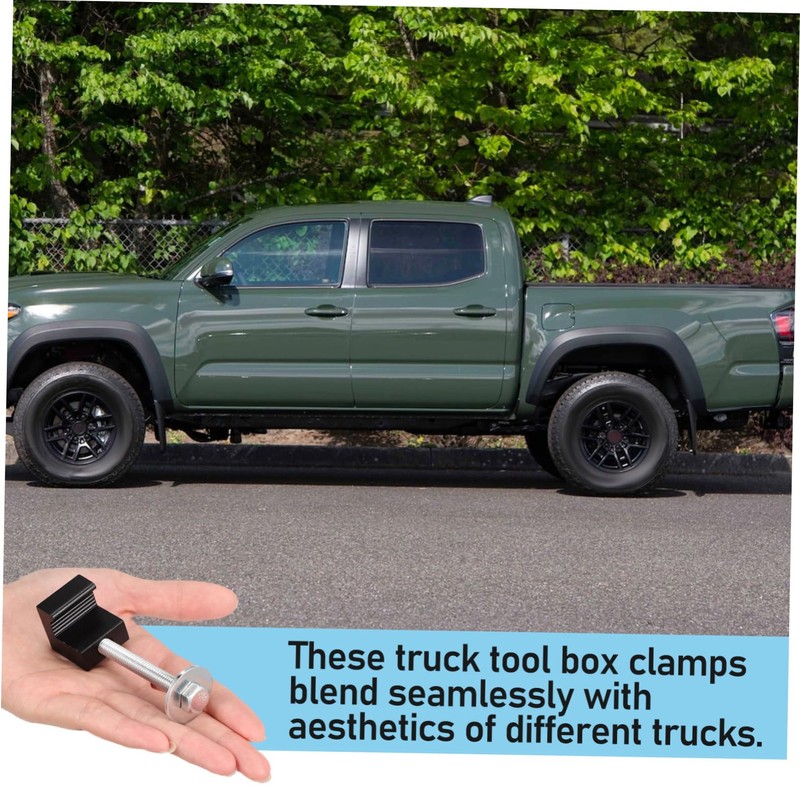 Alipis 4 Pcs Aluminum Alloy Truck Tool Box Mounting Clamps