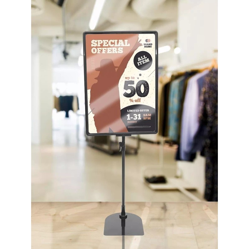 Exhivit Porta Letrero Anuncio Publicitario Exhibidor Desarmable Paq2