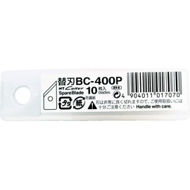 NT Cutter Blades for Heavy-Duty Circle Cutters and Mat Board Cutters, 10-Blade Per Pack (BC-400P)