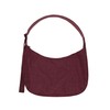 Large Nylon Crescent Bag - Mahogany
