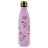 Sara Miller Savannah Pink Stainless Steel Water Bottle, height 26.5cm