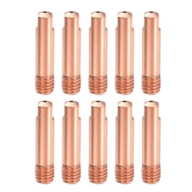 sourcing map 10pcs MIG Welding Gun Contact Tip 0.047" Copper MIG Welder Contact Tips Welding Gun Replacement Accessories for MB-15AK MIG Welding Torch