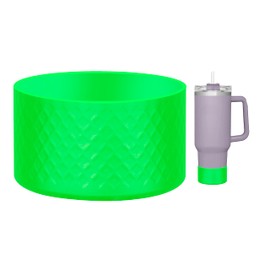 CYADCI Silicone Bottom Boot for 12-24 0Z Bottles,Cup Boot Fits a Variety of Tumblers or Water Bottles with a Base Diameter of 2.95-3.07 Inches.(Green)