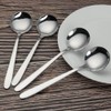 Yarebest Stainless Steel Round Spoon, Table Spoon Set, 6 Piece