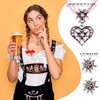 NVTRSD Set of 3 Women's Oktoberfest Costume Jewellery Dirndl Necklace,
