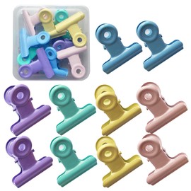 5WYOUKE Eyeball Clips, Set of 10, 1.2 inches (3 cm), Small Cute Stationery Office Clips, Document Files, Sealing Clips, Metal, Office Supplies, Paper, Documents, Files, Receipts, Binder Clips, Food