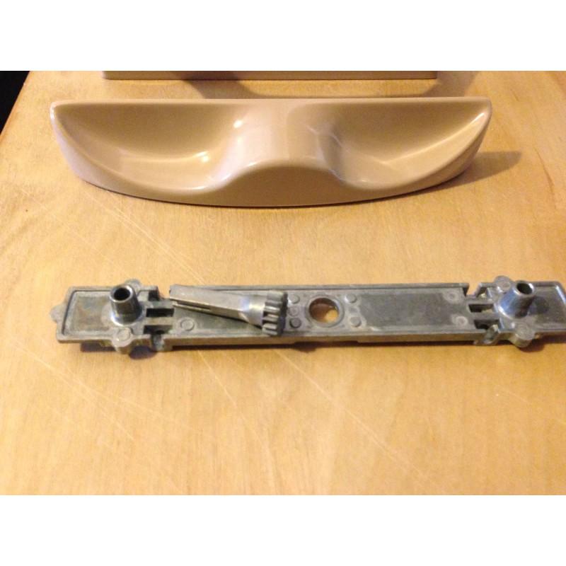 Milgard Smart Touch Sliding Door Handle White Full Set TAN