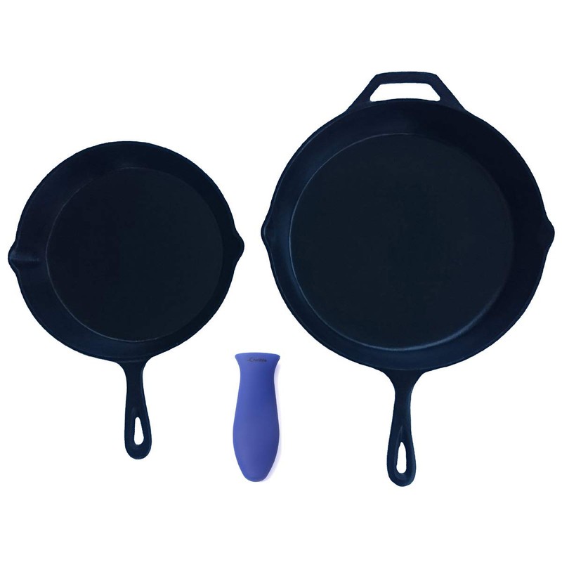 Silicone Hot Handle Holders 3-Pack Mix (Blue)