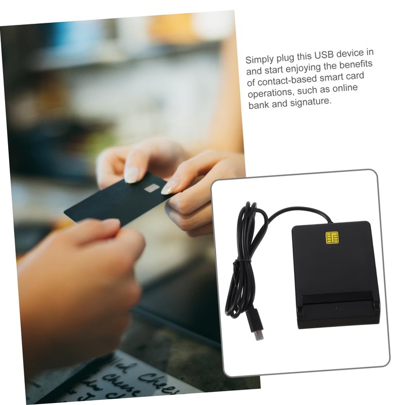 STOBAZA USB Smart Card Reader Portable Multi Card Reader for