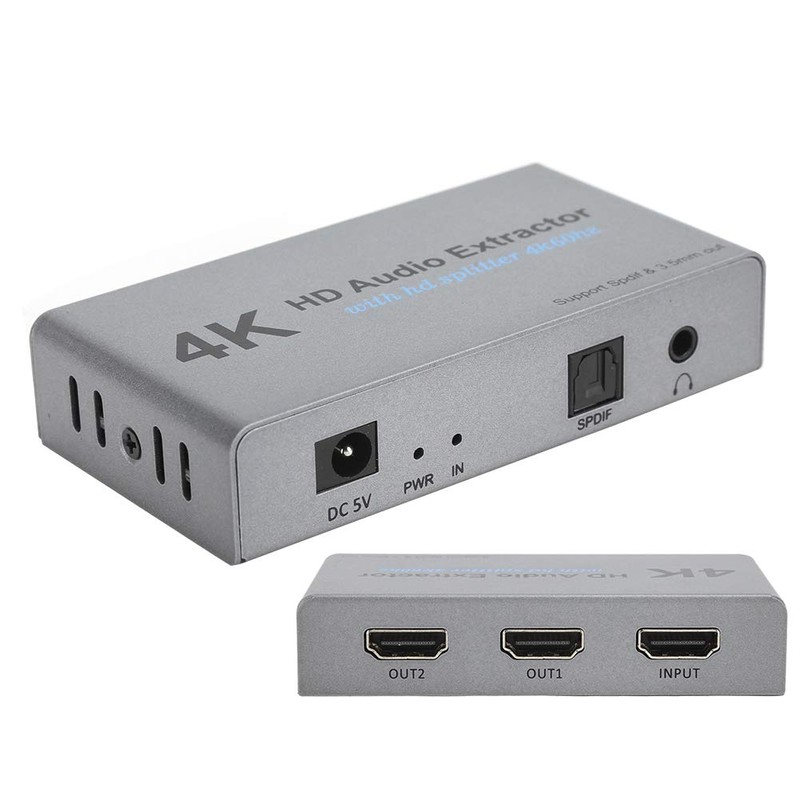 Beufee Audio Extractor Converter, 4K HDMI to HDMI and Audio
