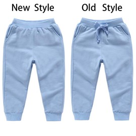 HAXICO Unisex Kids Solid Cotton Elastic Waist Winter Pants Toddler Baby Bottoms Active Sweatpants