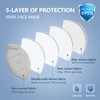 HALIDODO 50 Packs KN95 Face Mask, Disposable 5-Ply Breathable &