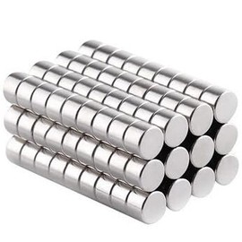 wotoy 10pcs 10x8mm Decorative Refrigerator Magnets Small Round Disc Magnets for Crafts Premium Brushed Nickel Tiny Fridge Magnets Office Magnets Whiteboard Magnets