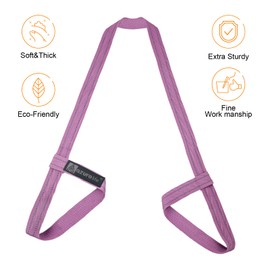 A AZURELIFE [MAT NOT Included] Yoga Mat Sling, Yoga Mat Straps for Carrying, Easy-Cinch Yoga Mat Holder Strap