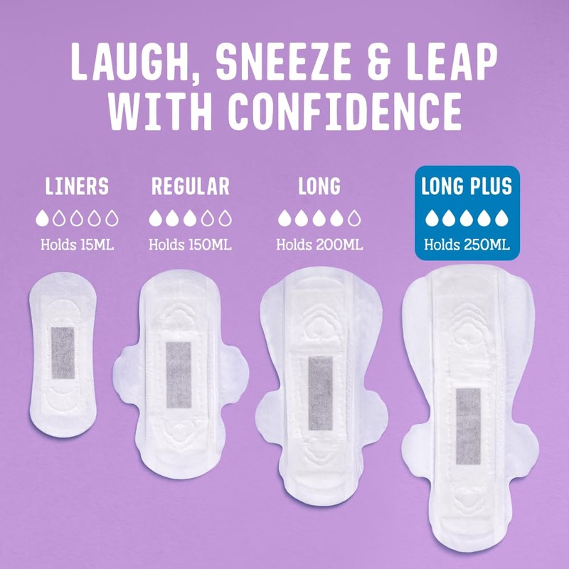 FLO Organic Sensitive Bladder Long Plus Bamboo Pads (10 Pads)