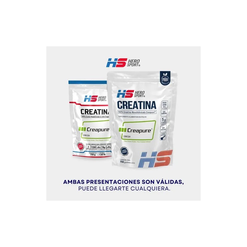 Hero Sport Creatina Monohidratada Creapure 750g. 100 Pura
