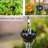 Wellrain Rain Chain for Gutters Outside 8.5ft Downspout Replacement with