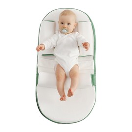 SISTIN Baby Anti Overflow Feeding Pillow, Baby Multifunctional Feeding Support Pillow, Travel Portable Feeding Pillow, Removable Adjustable,Green