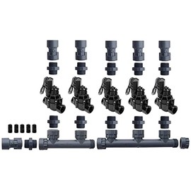 Dura Rain Bird 100DVFDMF5 Manifold 5 Valve Set-up with Rainbird 100DVF Valves