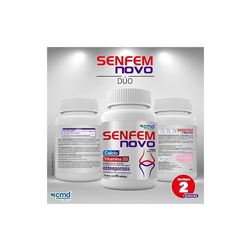 Cmd Senfem Novo Calcio Vitamina Medicamento Vitamínico Cajas Frasco Tabletas