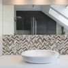 STICKGOO Herringbone Peel and Stick Backsplash, 10 Sheets PVC Kitchen