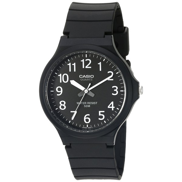 Casio Men's MW240-1BV Easy To Read Analog Display Quartz Black Watch