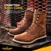 Carolina Elm 8" Soft Toe Insulated Waterproof Logger Boots for