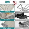 Buruis Dish Drying Rack for Kitchen Countertop, Large Capacity Gold