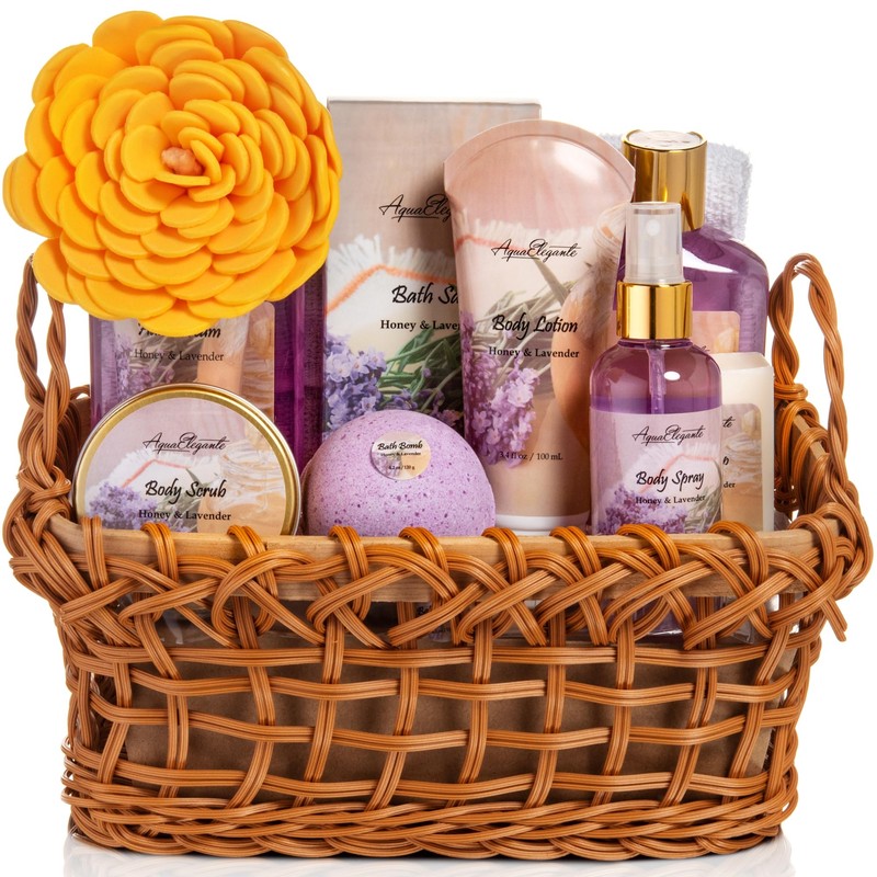 Aqua Elegante- Cestas de spa para mujeres Juego de baño
