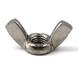 Acero inoxidable 304 Juego de tuerca de mariposa de mariposa, mano Twist Apriete hardware tuerca sujetadores piezas, M4