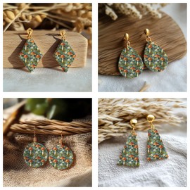 GOTO CLAY TOOLS Mushroom Watercolor Clay Transfer Paper – 6 Pcs (4 x 5.5 inch) Polymer Clay Transfer Sheets for Jewelry Making, Crafts & DIY Clay Designs