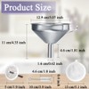 Funnels Stainless Steel Kitchen 13 cm Funnels with Handle, Detachable