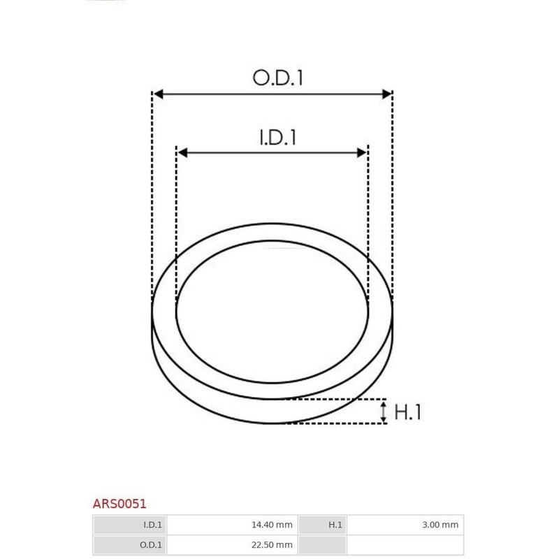 Brand new AS-PL Alternator spacer for pulley - ARS0051