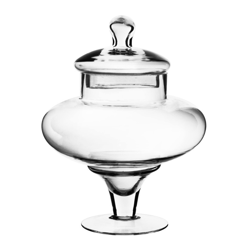 CYS EXCEL 10" Glass Apothecary Jars (Pack of 2) |