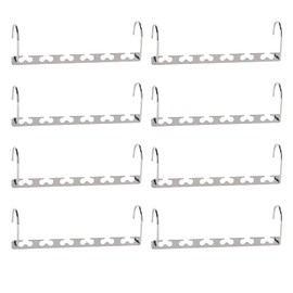 RMTL Magical Hangers Closet Space Saving Wardrobe Clothing Magic Hangers Organiser Heavy Duty Chrome Hangers (8 Pack)