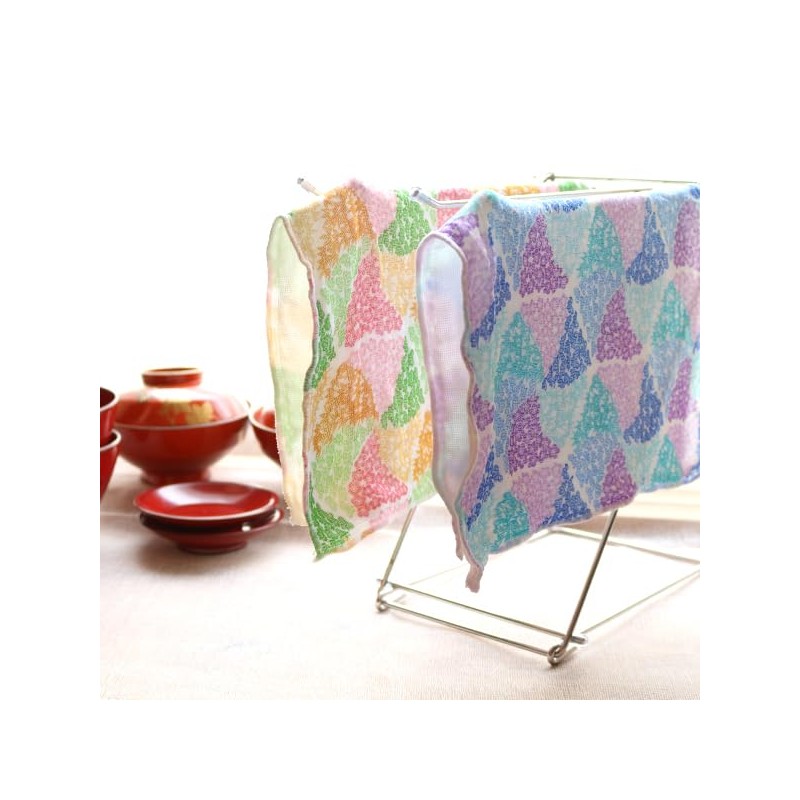 Shirayuki Dish Towel, Shirayuki Yuzen Dish Towel, Shochikubai, Approx. 11.8