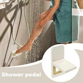 Shower Shave Footrest | 6.3x3.54x3.82 inches Bathroom Pedal Shower Footrest Triangular Step - for Shaving Legs, Non-Slip Pedicure for Home Hotel