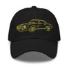 1969 Yellow Camaro SS Dad hat Muscle Car Line Art