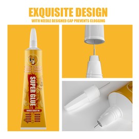 2.5oz Ceramic Glue Gel,Glue for Ceramics and Porcelain Repair, Clear Ceramic Metal Adhesive,Super Glue All Purpose,Instant Strong Adhesive for Ceramic,Metal, Plastic, Rubber, Wood, Leather,DIY Craft