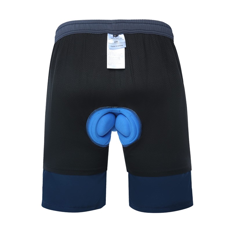 EZRUN Men's 3D Padded Mountain Bike Shorts Lightweight MTB Cycling