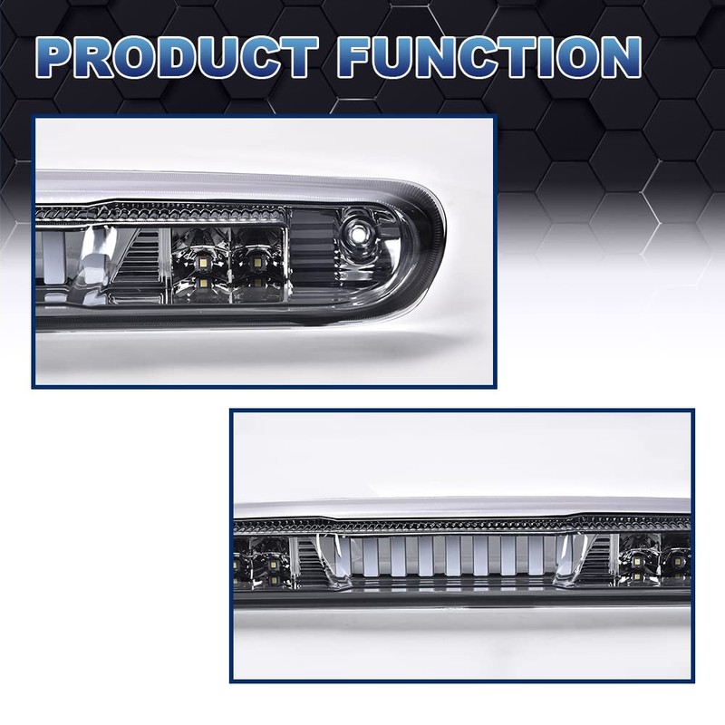PIT66 LED 3rd Brake Light, Compatible with 2007-2014 Chevy Silverado/2007-2014