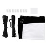 Projector Screen, 16:9 Thicken White Polyester Projector Curtain Non Crease