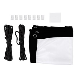 Projector Screen, 16:9 Thicken White Polyester Projector Curtain Non Crease Home Theater Foldable Projection Screen for Home Theater, Conference, Outdoor Camping Movie (120 inches)