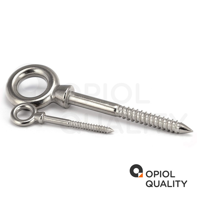 OPIOL QUALITY® Eye Bolt with Wood Thread 6 x 60