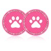 ZNDAW 2 PCS Bling Paw Car Cup Holder Coaster, 2.75