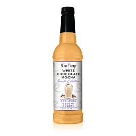 Jordan's Skinny Mixes Syrups White Chocolate Mocha, Barista Collection Sugar Free Coffee Flavoring Syrup, 25.4 Ounce Bottle