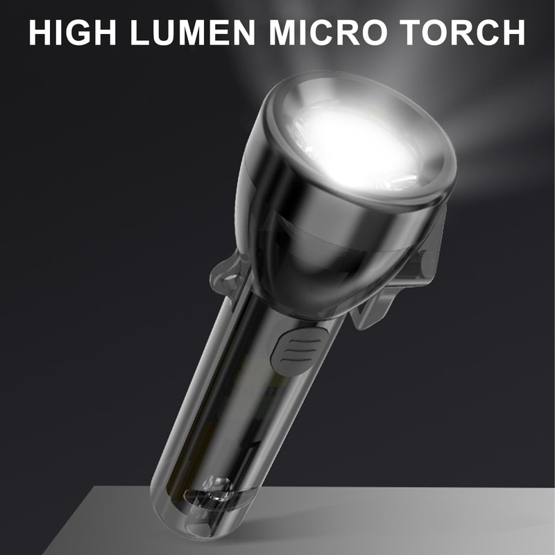 Siuyiu Keychain Flashlight, EDC Flashlight, 80 Lumens Rechargeable Mini Flashlight