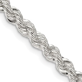 IceCarats 925 Sterling Silver 4.3mm Rope Chain Twisted Link Necklace 20 inch
