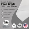 Exactly Rubber - Translucent Silicone Sheet, 50A Durometer Rubber Sheet,