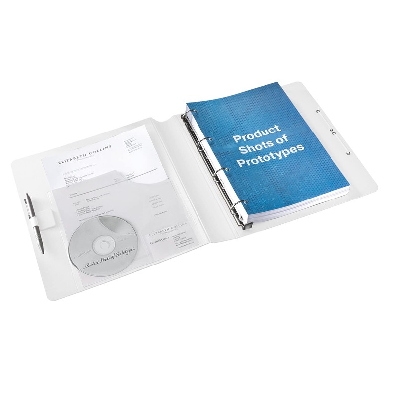 Leitz 4 Ring Binder, Holds up to 190 Sheets, Wow